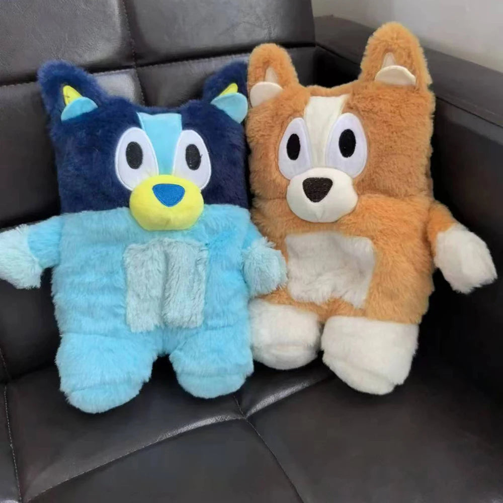 Anime Kawaii Bluey Bingo Heeler Plush Hand Warm Bottle Hot Water Bottles Winter Portable Warm Hand Bag Toys Christmas Gift