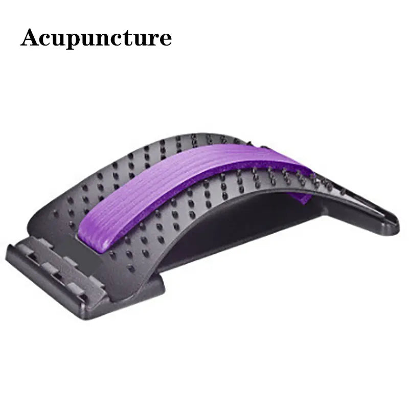 Back Stretcher Multi-Level Adjustable Massager Waist Neck Fitness Lumbar Cervical Spine Cervical Spine Support Massager Lying
