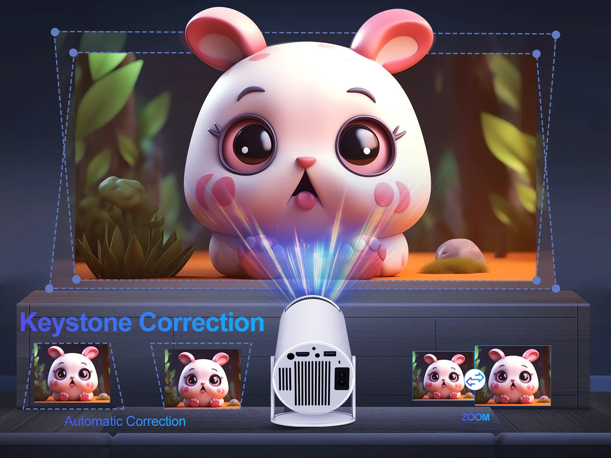 Magcubic HY300 Pro Projector 290ANSI Native 720P Wireless Screen Mirroring System Dual Band WiFi Hi-chip A3100 for Home Theater