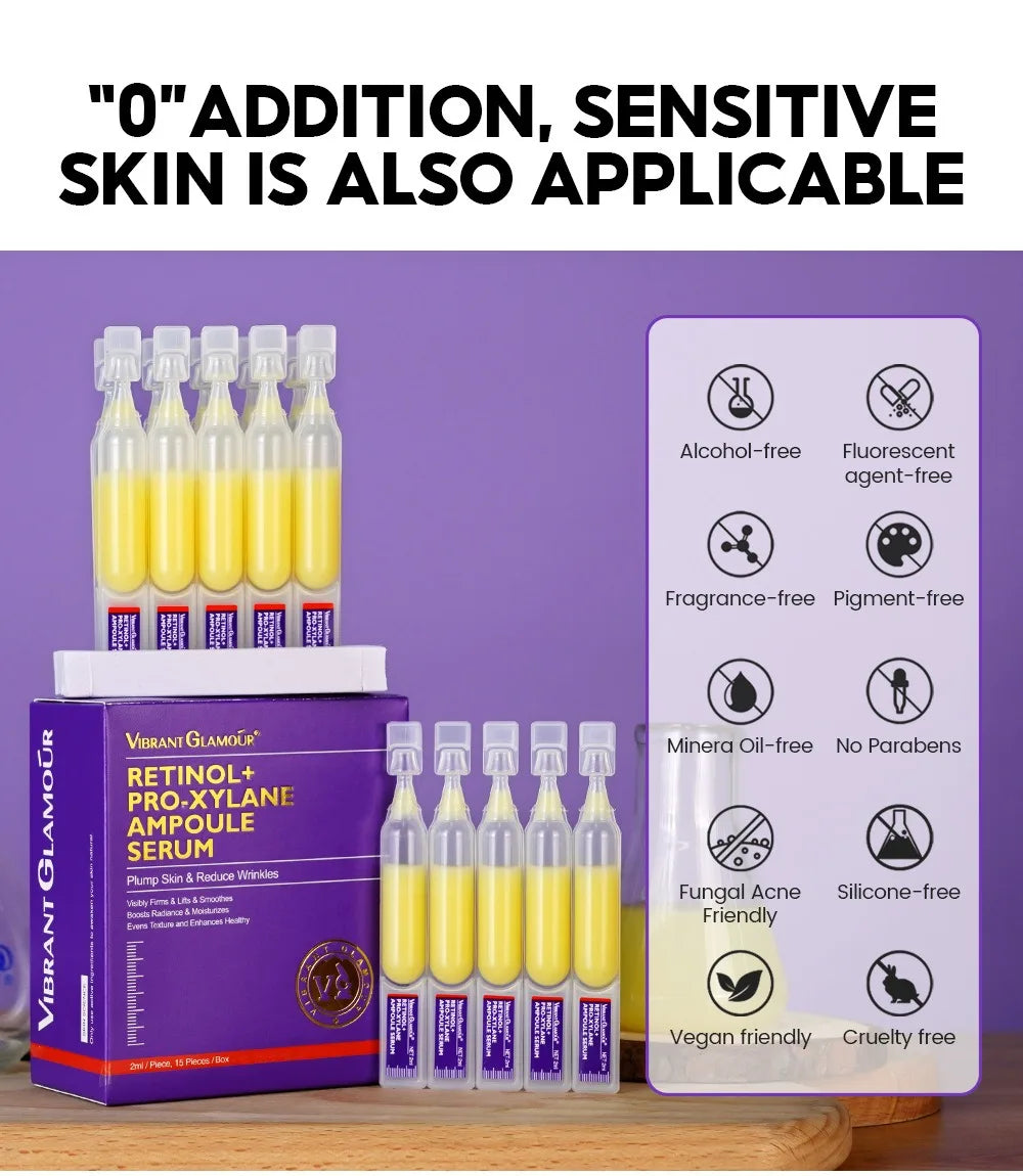 Retino Pro-xylane Ampoule serum Repairs Strengthens The Skin And Diminishes Fine Lines Face Beauty Skin Care 15pcs