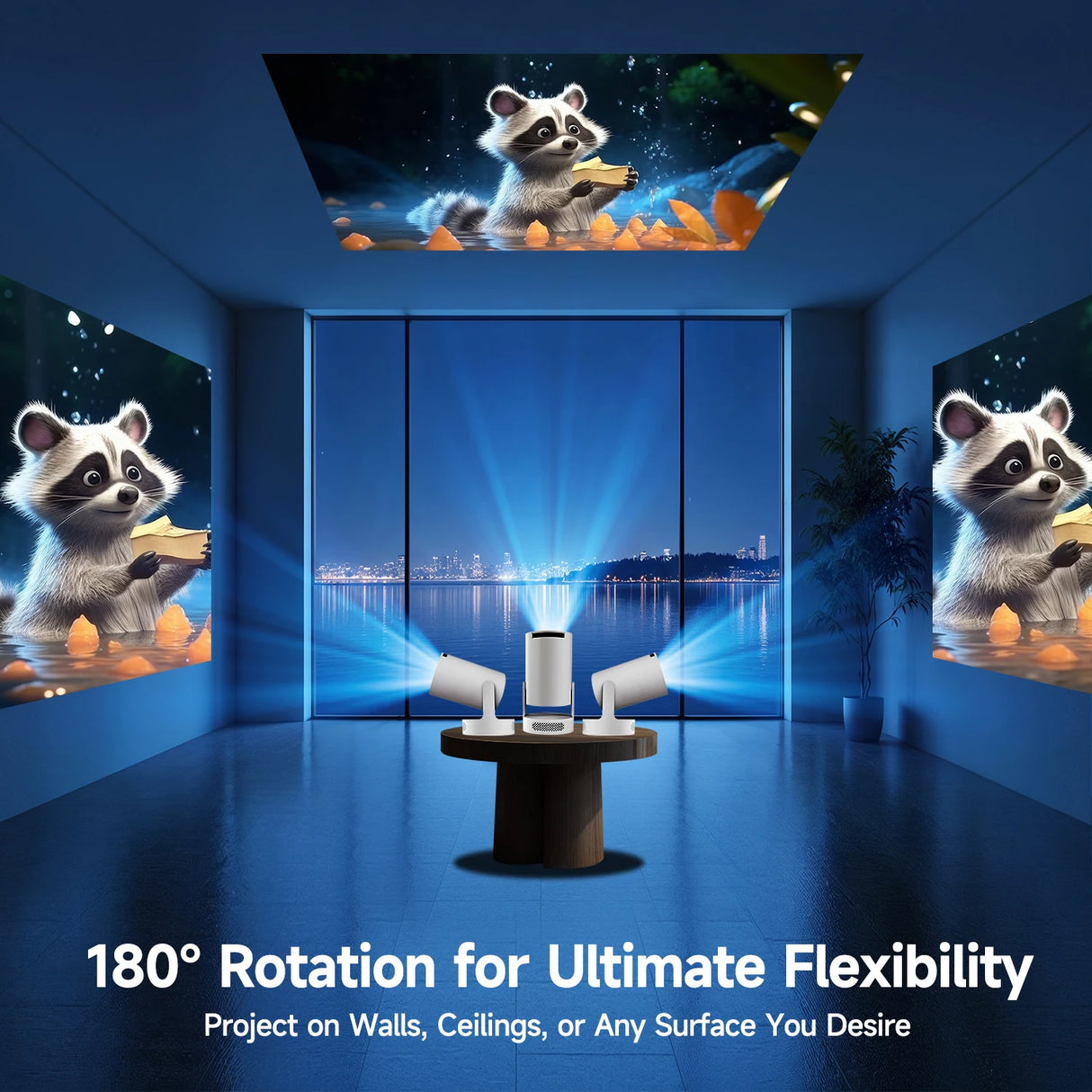 Magcubic 8K Wifi6 Projector 290ANSI Android 14 Dual WIFI Allwinner H726 BT5.0 1280*720P Home Cinema Outdoor portable HY300 Pro +