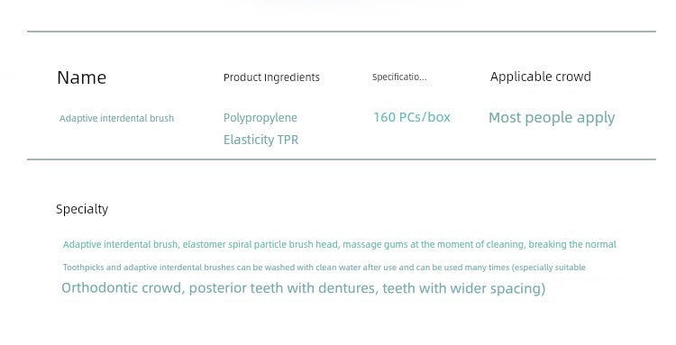 Silicone Toothpick Interdental Brush Stick Tooth Tip Fine Brush Gap Brush Pick Teeth Seam Handy Gadget Cleaning Correction Teeth Orthodontic Toothbrush