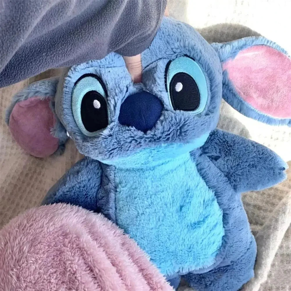 Stitch Angel doll plush Hot water Bottle hand Warmer Cute plush water bottle hand warmer
