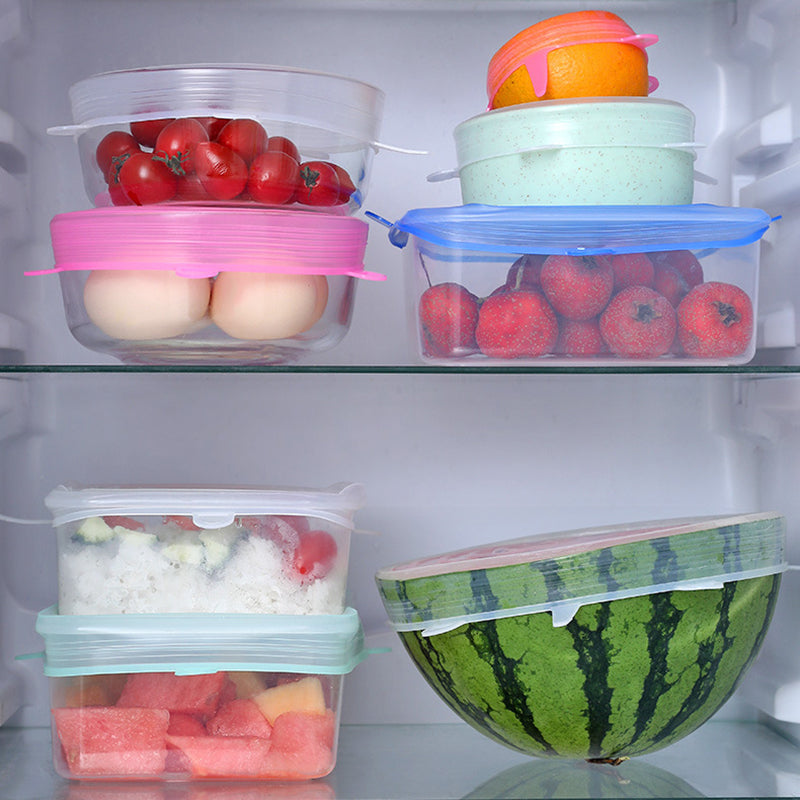 Reusable Silicone Stretch Lids -Eco-Friendly Food Covers.