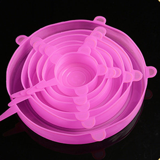 Reusable Silicone Stretch Lids -Eco-Friendly Food Covers.