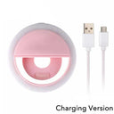 USB Charge Led Selfie Ring Light Mobile Phone Lens Lamp Adjustable Live Brightness Portable Rechargeable Selfie Fill Ring Light