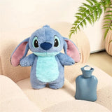 Stitch Angel doll plush Hot water Bottle hand Warmer Cute plush water bottle hand warmer