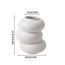 White Plastic Vase Dry Flower Arrangement Vase Hydroponic Bottle Irregular Aesthetic Vases Pots for Living Room Decor Craft