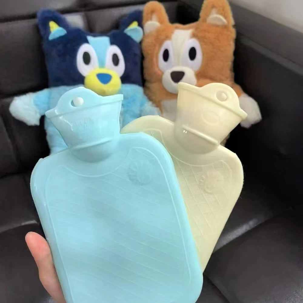 Anime Kawaii Bluey Bingo Heeler Plush Hand Warm Bottle Hot Water Bottles Winter Portable Warm Hand Bag Toys Christmas Gift