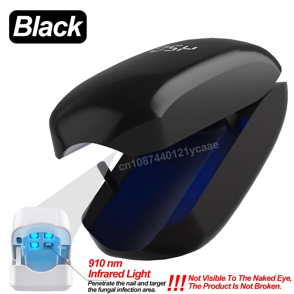 Nail Fungus Treatment LED Laser Device for Cleaning Onychomycosis USB Charge 905nm Infrared Light 470nm Blue Light Nail Salon