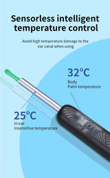 Wireless Ear Wax Cleaner with Camera Safe Earwax Removal Endoscope with Camera Luminous Otoscope Ear Cleaning Tools Ear Care