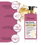 Retinol Body Lotion Firming For Face, Body, Dry Skin Improves Elasticity Age Rewind Serum For Face Serum Brightening