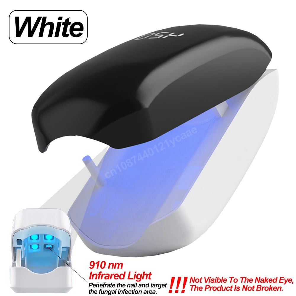 Nail Fungus Treatment LED Laser Device for Cleaning Onychomycosis USB Charge 905nm Infrared Light 470nm Blue Light Nail Salon