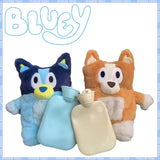 Anime Kawaii Bluey Bingo Heeler Plush Hand Warm Bottle Hot Water Bottles Winter Portable Warm Hand Bag Toys Christmas Gift