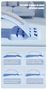 Back Stretcher Multi-Level Adjustable Massager Waist Neck Fitness Lumbar Cervical Spine Cervical Spine Support Massager Lying