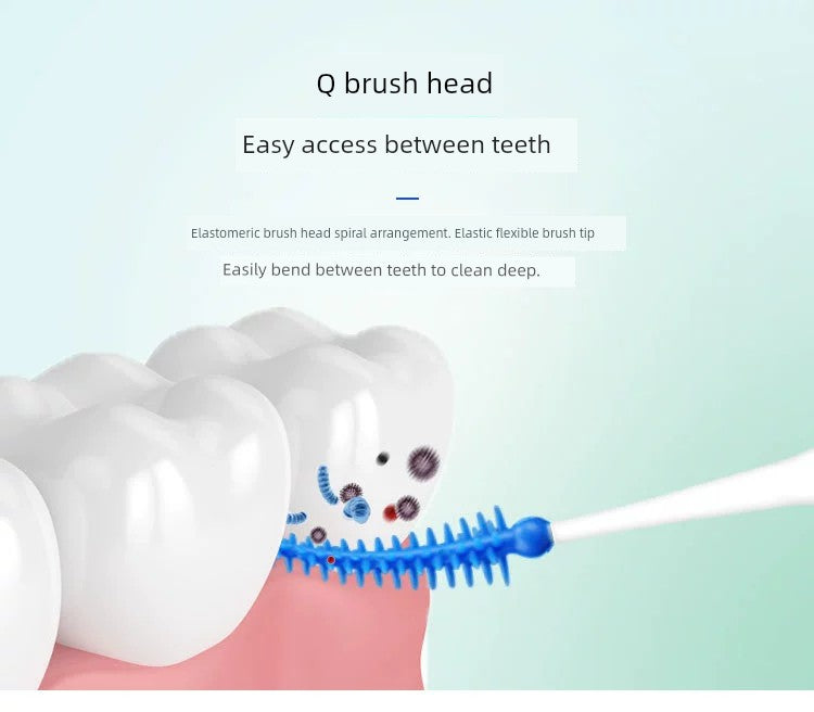 Silicone Toothpick Interdental Brush Stick Tooth Tip Fine Brush Gap Brush Pick Teeth Seam Handy Gadget Cleaning Correction Teeth Orthodontic Toothbrush