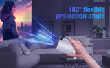 Magcubic HY300 Pro Projector 290ANSI Native 720P Wireless Screen Mirroring System Dual Band WiFi Hi-chip A3100 for Home Theater
