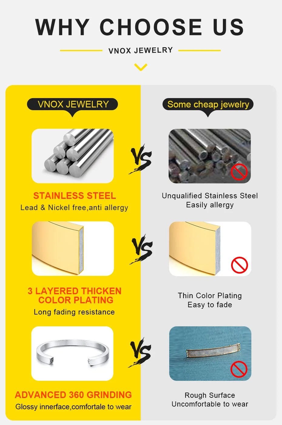 Vnox Heart Necklace for Women, Birthstone Heart I Love You Jewelry Necklaces for Mom Girlfriend Wife, Mother's Day Gift