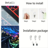 1 Piece Fresh Lake-View Landscape Tapestry-Polyester Material, Ideal for Living Room & Bedroom Decoration -with Installation Kit