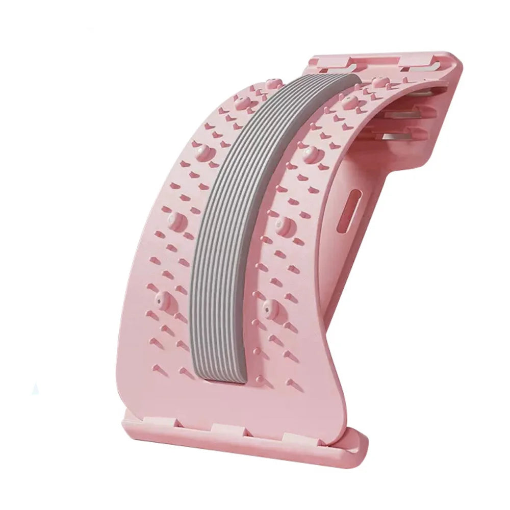 Back Stretcher Multi-Level Adjustable Massager Waist Neck Fitness Lumbar Cervical Spine Cervical Spine Support Massager Lying