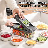 16 in 1 Multifunctional Vegetable Chopper Handle Food Cutter Onion Tomato Carrot Grater Kitchen Tools Vegetable Slicer Dicer Cut