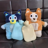 Anime Kawaii Bluey Bingo Heeler Plush Hand Warm Bottle Hot Water Bottles Winter Portable Warm Hand Bag Toys Christmas Gift