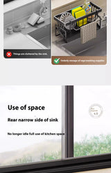 home kitchens Sink rack organizers solutions storage shelves accessories kitchenware kitchen shelf ledge