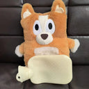 Anime Kawaii Bluey Bingo Heeler Plush Hand Warm Bottle Hot Water Bottles Winter Portable Warm Hand Bag Toys Christmas Gift
