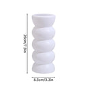 White Plastic Vase Dry Flower Arrangement Vase Hydroponic Bottle Irregular Aesthetic Vases Pots for Living Room Decor Craft