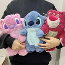 Stitch Angel doll plush Hot water Bottle hand Warmer Cute plush water bottle hand warmer