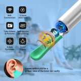 Wireless Ear Wax Cleaner with Camera Safe Earwax Removal Endoscope with Camera Luminous Otoscope Ear Cleaning Tools Ear Care