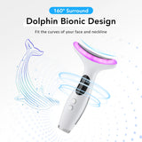 EMS Face Neck Beauty Device 7 Colors LED Photon Therapy Skin Tighten Reduce Double Chin Anti Wrinkle Facial Lifting Massager