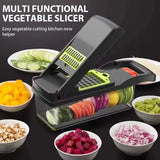 16 in 1 Multifunctional Vegetable Chopper Handle Food Cutter Onion Tomato Carrot Grater Kitchen Tools Vegetable Slicer Dicer Cut