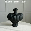 1pc Water Cultivation Imitation Ceramic Plastic Vase Home Living Room Plastic Chic Vase, Modern Minimalist Desktop Decor