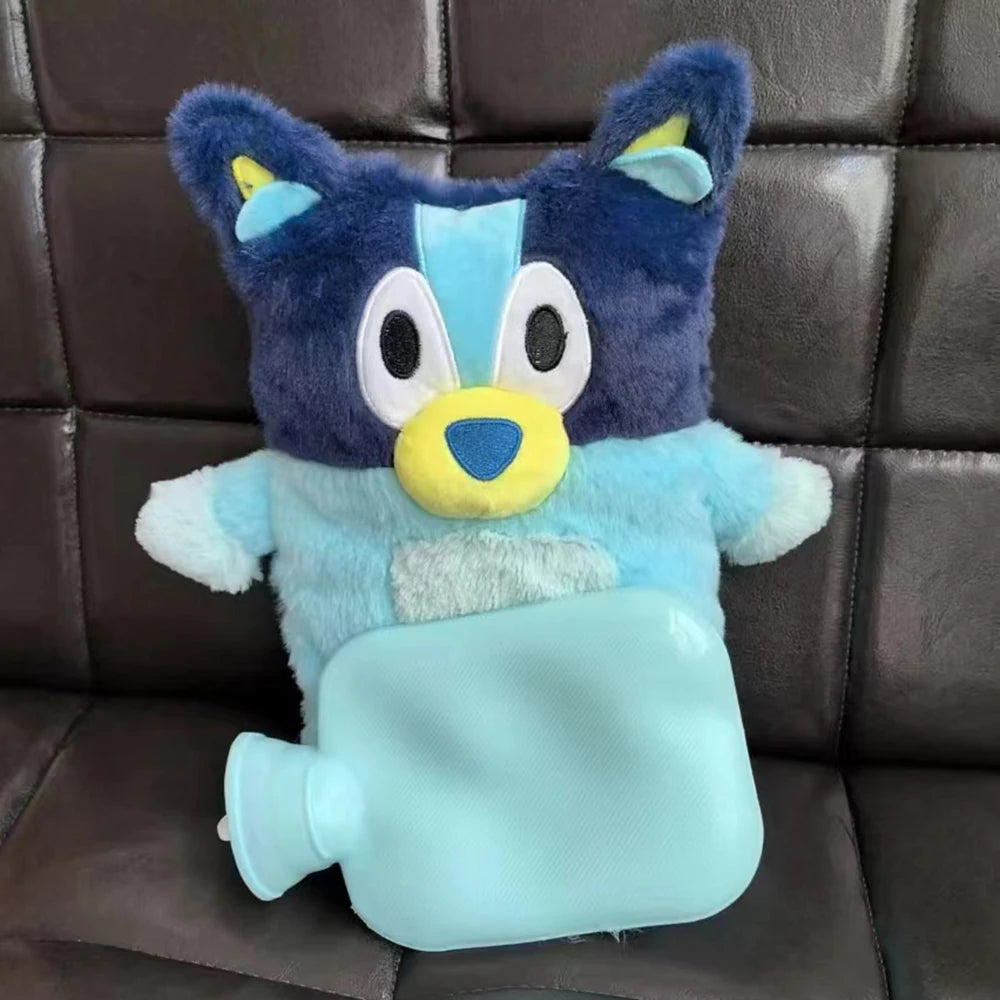 Anime Kawaii Bluey Bingo Heeler Plush Hand Warm Bottle Hot Water Bottles Winter Portable Warm Hand Bag Toys Christmas Gift