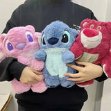 Stitch Angel doll plush Hot water Bottle hand Warmer Cute plush water bottle hand warmer