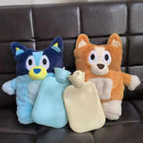Anime Kawaii Bluey Bingo Heeler Plush Hand Warm Bottle Hot Water Bottles Winter Portable Warm Hand Bag Toys Christmas Gift