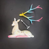 35cm High End Deer Statue Reindeer Figurines Resin ELK Sculpture For Living Room Luxury Home Decoration Nordic Tabletop Statue
